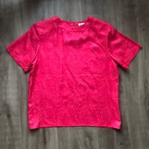 Delicate vintage 100% silk blouse